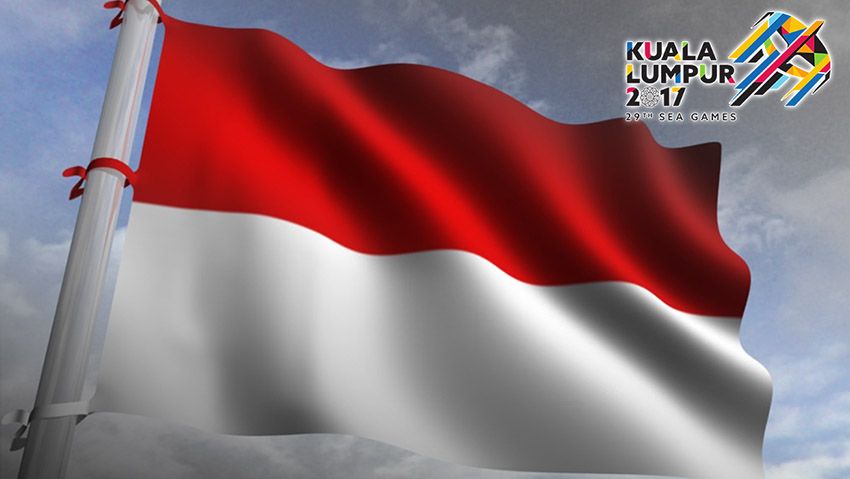Ilustrasi Bendera Indonesia dan Logo SEA Games 2017. Copyright: © Indosport.com