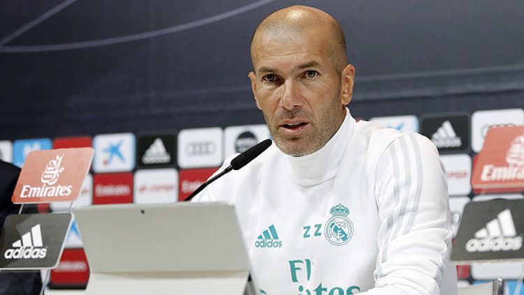 Zinedine Zidane, pelatih Real Madrid. Copyright: © Getty Images