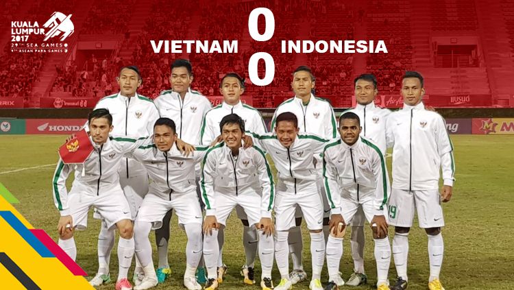 Timnas Indonesia U-22 meraih hasil seri 0-0 saat menghadapi Vietnam. Copyright: © Grafis: Eli Suhaeli/INDOSPORT