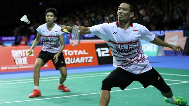 Lukhi Apri Nugroho/Ririn Amelia yang pernah meraih medali emas Kejuaraan Asia Junior 2011. Copyright: © Humas PBSI