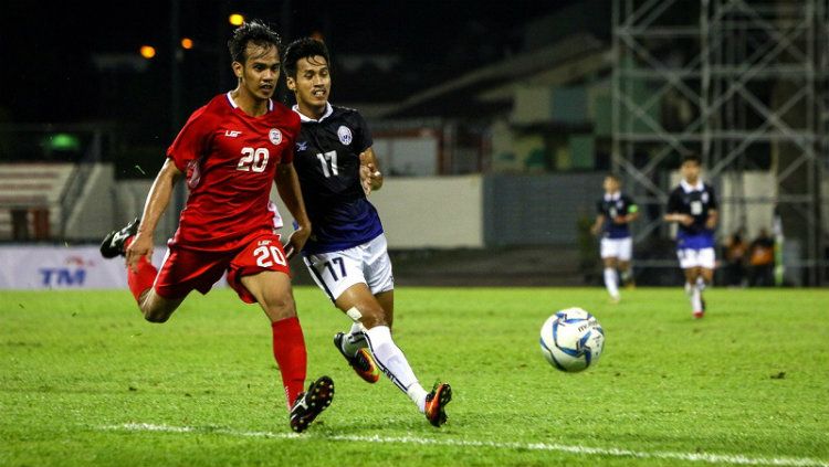 Filipina saat melawan Kamboja di SEA Games 2017. Copyright: © Bernama