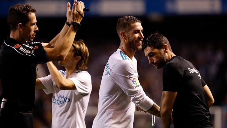 Sergio Ramos, bek tengah sekaligus kapten Real Madrid. Copyright: © Getty Images