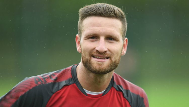 Shkodran Mustafi, pemain bertahan Arsenal. Copyright: © Getty Images