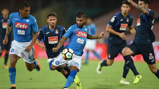 Lorenzo Insigne, gelandang serang Napoli yang diincar Barcelona. Copyright: © Getty Images