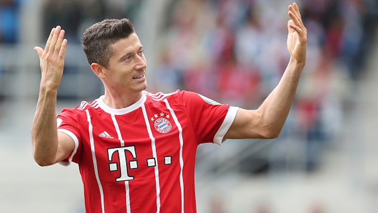 Selebrasi Robert Lewandowski. Copyright: © Getty Images