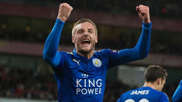 Jamie Vardy, striker Leicester City. Copyright: © Getty Images