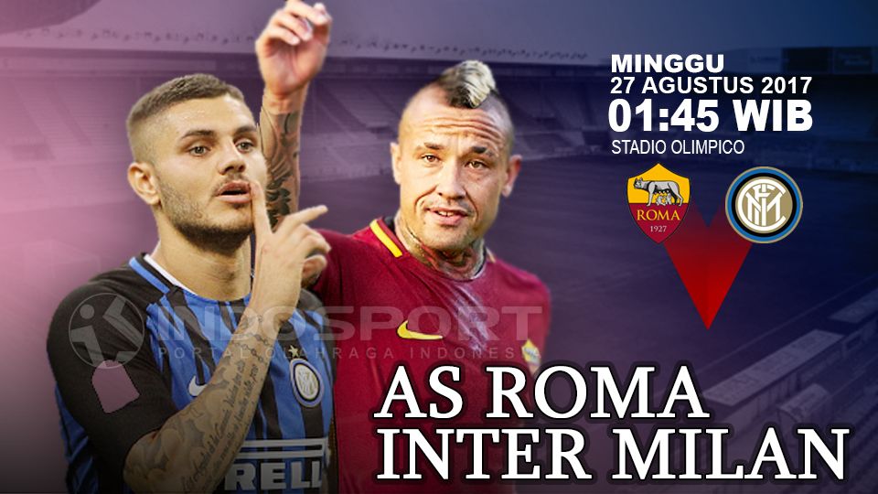 AS Roma vs Inter Milan. Copyright: © Grafis: Eli Suhaeli/INDOSPORT