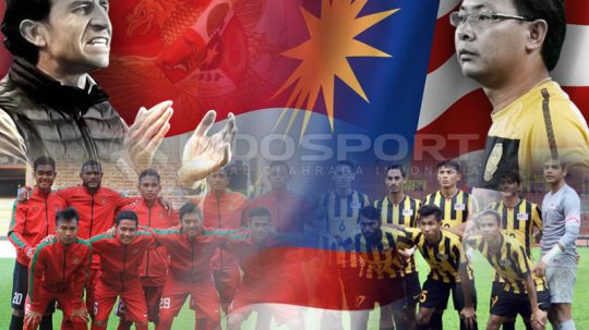 Laga Indonesia vs Malaysia. Copyright: © Grafis:Yanto/Indosport.com