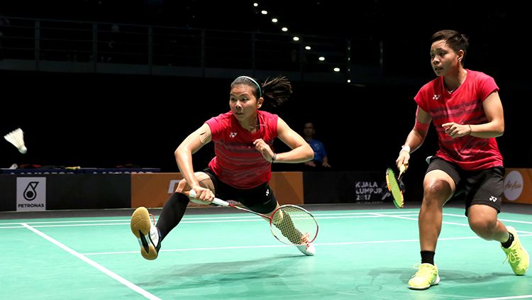 Ganda putri Indonesia, Greysia Polii dan Apriani Rahayu. Copyright: © HUMAS PBSI