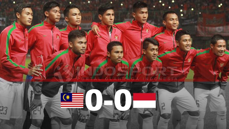 Babak pertama Malaysia vs Indonesia. Copyright: © INDOSPORT