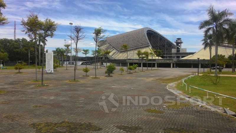 Kondisi Stadion Shah Alam. Copyright: © Arum Kusuma Dewi/Indosport.com