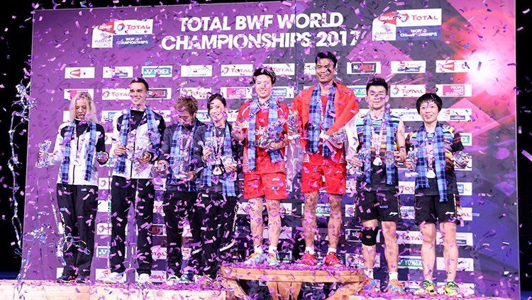 Tontowi/Liliyana berhasil menjuarai Kejuaraan Dunia Bulutangkis 2017. Copyright: © Badminton Photo