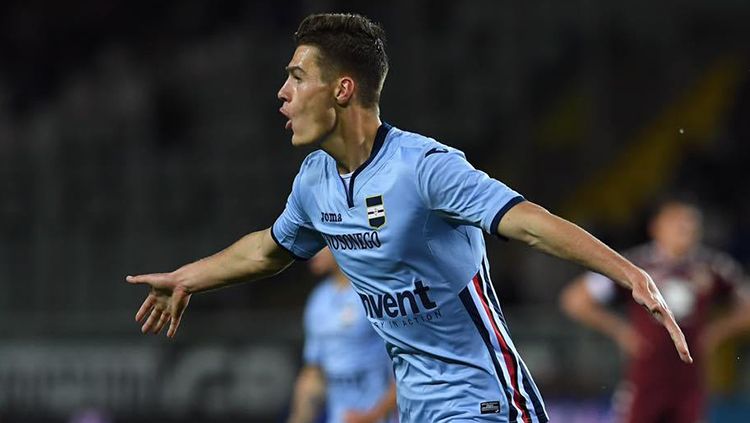 Patrick Schick saat masih menjadi penyerang andalan Sampdoria. Copyright: © News Calcio 24