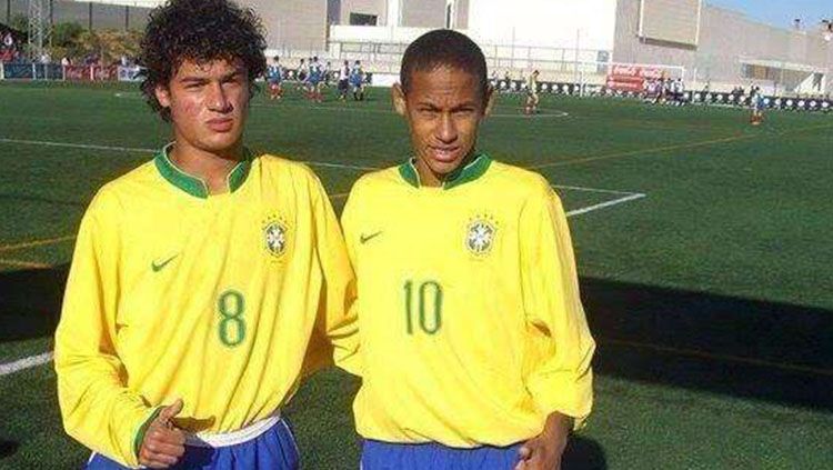 Neymar dan Coutinho pertama kali bermain bersama di timnas Brasil U-16 Copyright: © www.goal.com
