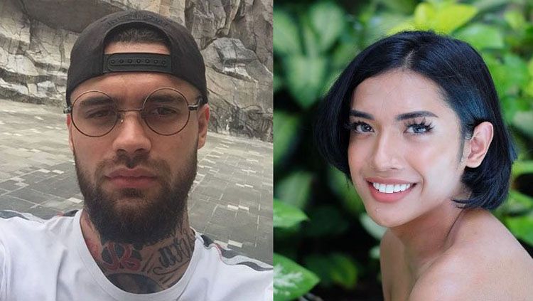 Beredar foto mesra Diego Michiels dan Millendaru yang sempat hebohkan Internet Copyright: © Tribun