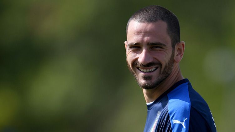 Leonardo Bonucci, bek tengah Italia dan juga AC Milan. Copyright: © getty images