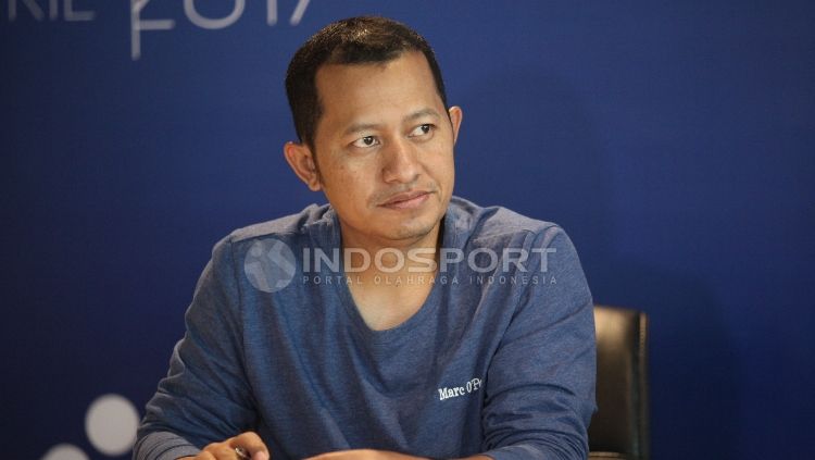 Direktur Hubungan Media dan Promosi Digital PSSI, Gatot Widakdo, berharap ketegangan antara suporter PSM Makassar dan Persija Jakarta mereda jelang leg kedua Final Kratingdaeng Piala Indonesia Copyright: © Herry Ibrahim/INDOSPORT