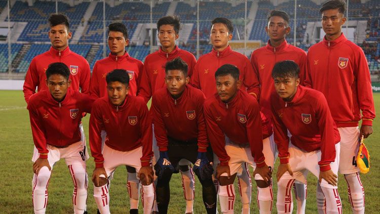 Skuat Timnas Myanmar U-19. Copyright: © Myanmar Football Federation