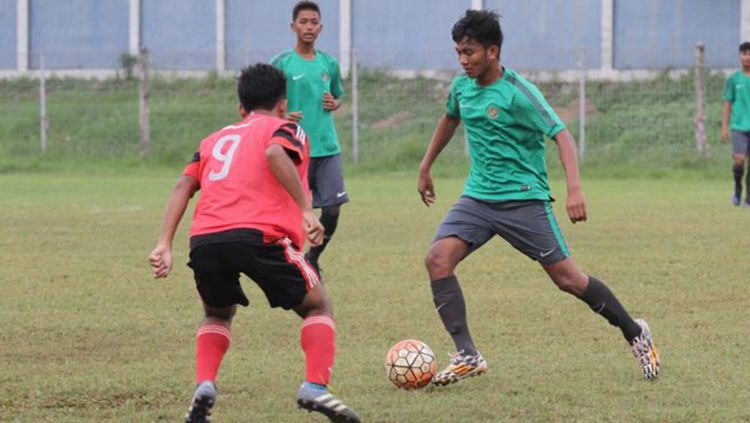 Rafli Mursalim, pencetak gol ke-8 Timnas saat mengalahkan Filipina. Copyright: © ligasantri.com