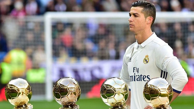 Saat masih di Real Madrid, Ronaldo sempat cetak berbaagai rekor mumpuni seperti top skor Liga Champions. Copyright: © Getty Images