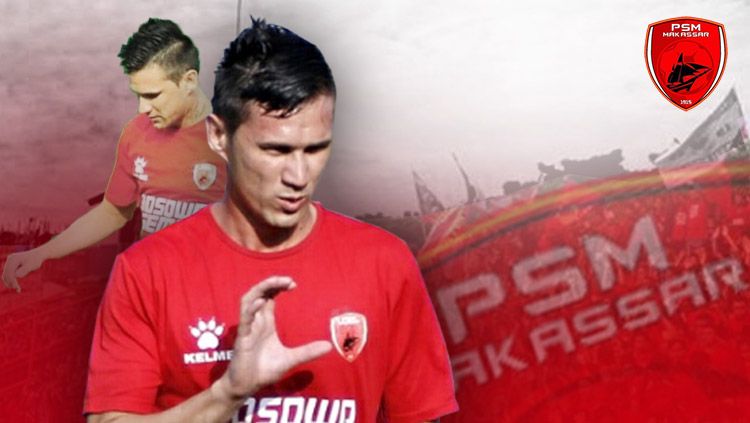 Striker PSM Makassar, Pavel Purishkin. Copyright: © Grafis: Eli Suhaeli/INDOSPORT/Kabar News