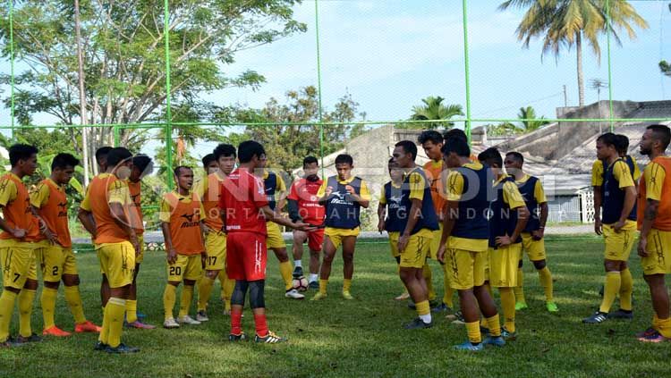Sriwijaya FC saat sedang latihan. Copyright: © Taufik Hidayat/INDOSPORT