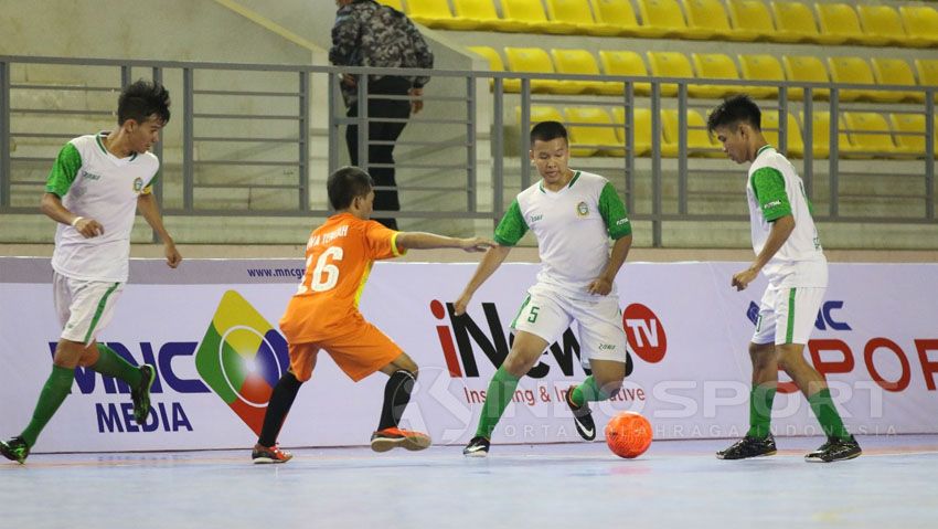 Tim futsal Jateng vs Sumut. Copyright: © Zainal Hasan/Indosport.com