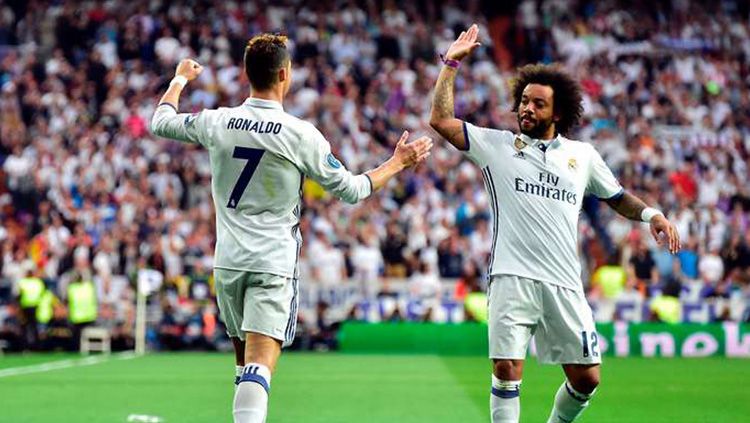 Marcelo anggap Cristiano Ronaldo sebagai rekan tim paling sempurna. Copyright: © GMS