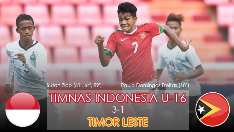 Timnas U-16 vs Timor Leste. Copyright: © AFC