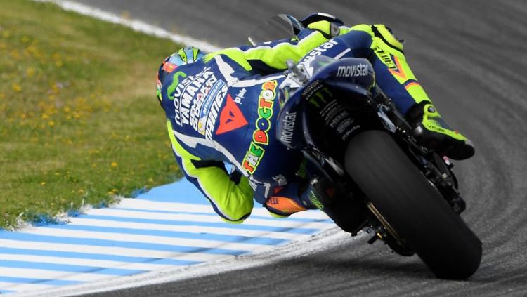 Valentino Rossi memiliki peluang sangat kecil untuk menjadi juara seri GP Aragon. Copyright: © au.eurosport.com