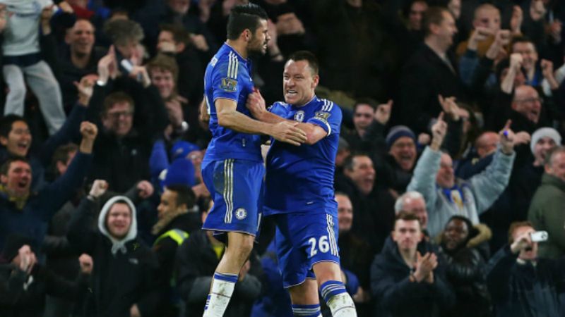 Diego Costa dan John Terry, saat masih bekerja sama di Chelsea. Copyright: © getty images