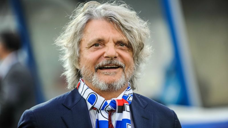 Kabar mengejutkan datang dari Serie A Italia, Presiden Sampdoria Massimo Ferrero mendapatkan ancaman pembunuhan yang dikirimkan melalui surat. Copyright: © getty images