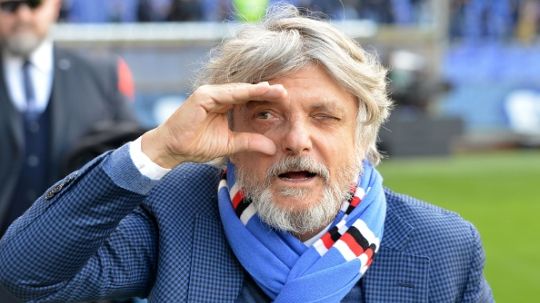 Massimo Ferrero, Presiden Sampdoria. Copyright: © getty images