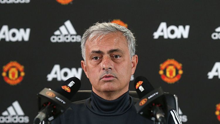 Jose Mourinho, pelatih Manchester United. Copyright: © getty images