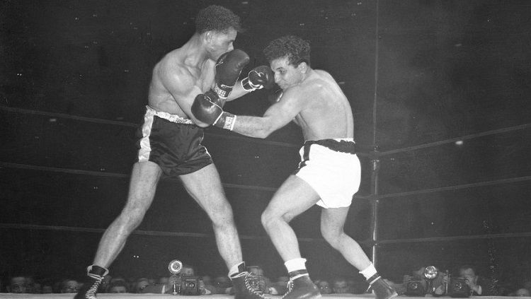 Jake Lamotta vs Billy Fox, 1947. Copyright: © boxrec.com