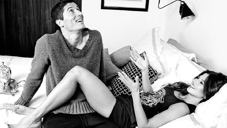 Anna Lewandowska, istri dari Robert Lewandowski, striker Bayern Munchen. Copyright: © bellazon.com