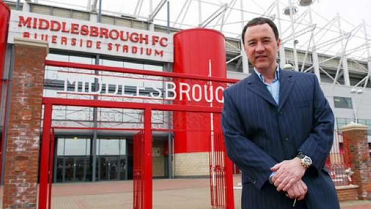 Steve Gibson (pemilik Middlesbrough). Copyright: © gazettelive.co.uk