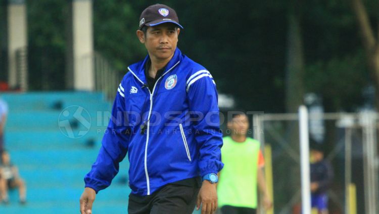 Pelatih Arema FC, Joko Susilo. Copyright: © Ian Setiawan/INDOSPORT