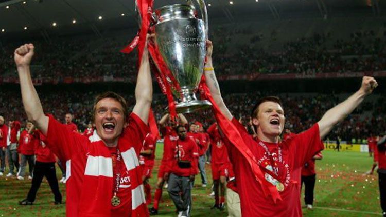 Para pemain Liverpool saat menjuarai Liga Champions 2005. Copyright: © sportskeeda