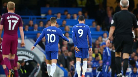 Penjualan Alvaro Morata dan Eden Hazard membuat Chelsea untung besar. Copyright: © INDOSPORT