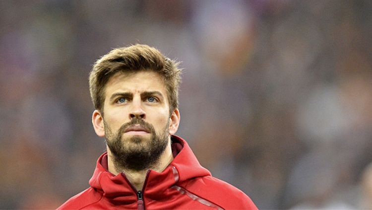 Pemain Timnas Spanyol, Gerard Pique. Copyright: © INDOSPORT