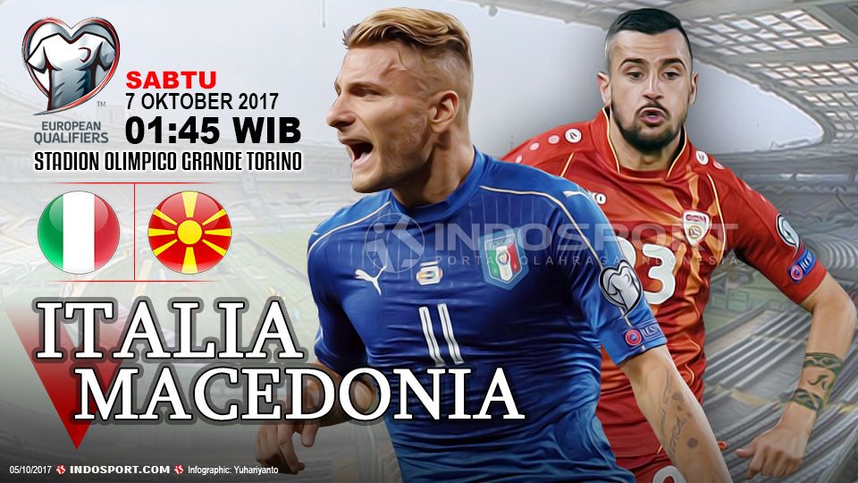 Prediksi Italia vs Macedonia Copyright: © Gafis:Yanto/Indosport.com