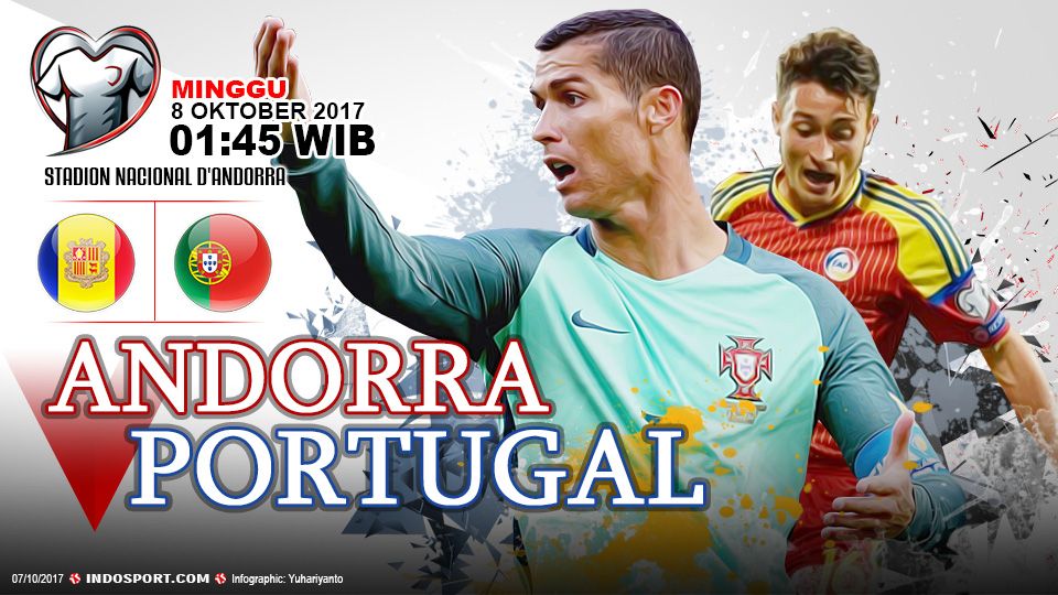 Prediksi Andorra vs Portugal Copyright: © Grafis:Yanto/Indosport.com