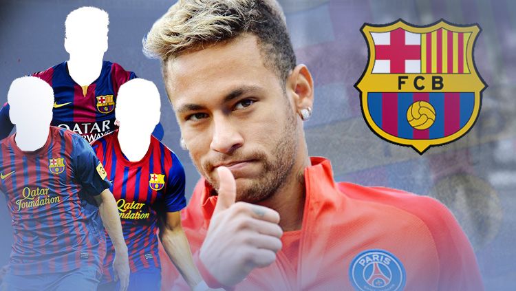Neymar dn Barcelona. Copyright: © Grafis: Eli Suhaeli/INDOSPORT
