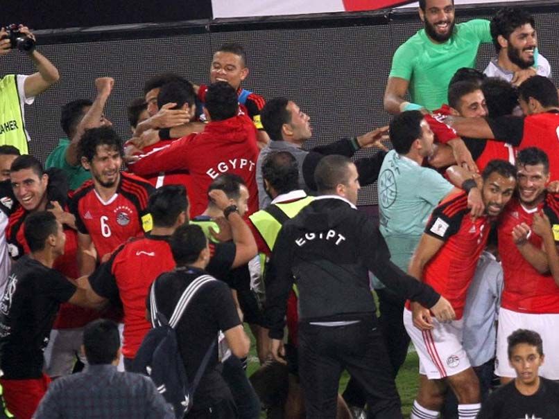 Timnas Mesir usai memastikan diri ke Piala Dunia 2018 Copyright: © AFP