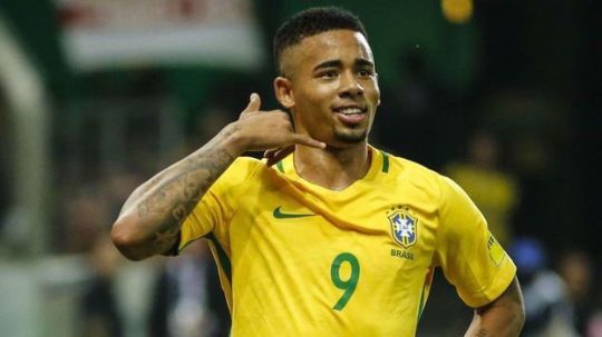 Pemain Timnas Brasil, Gabriel Jesus. Copyright: © Twitter.com/BrazilEdition