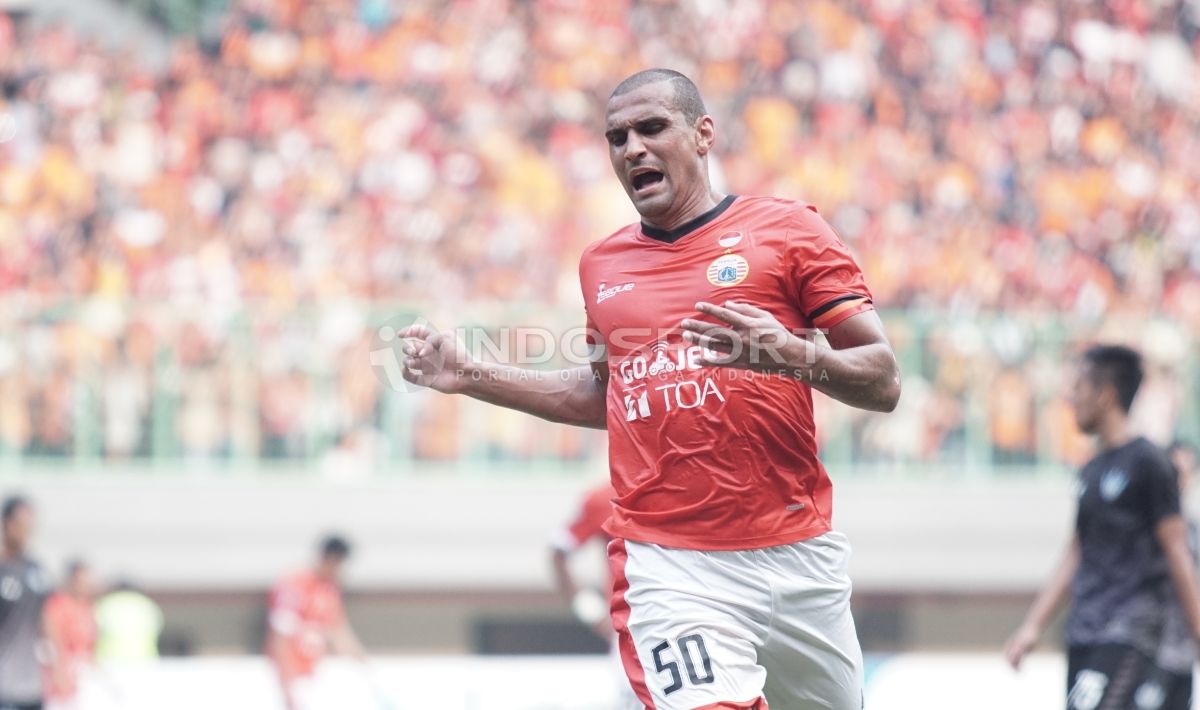 Bruno Lopes ketika bermain untuk Persija Jakarta. Copyright: © Herry Ibrahim/INDOSPORT