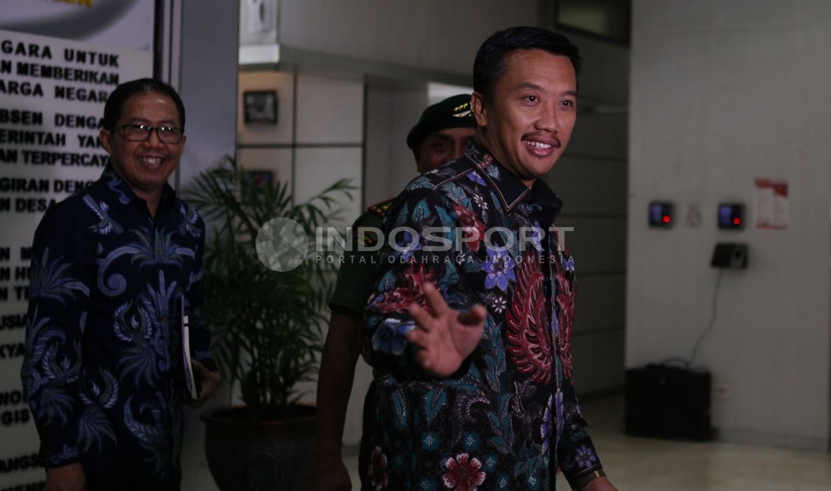 Joko Driyono, Edy Rahmayadi, dan Imam Nahrawi. Herry Ibrahim/INDOSPORT Copyright: © Herry Ibrahim/INDOSPORT