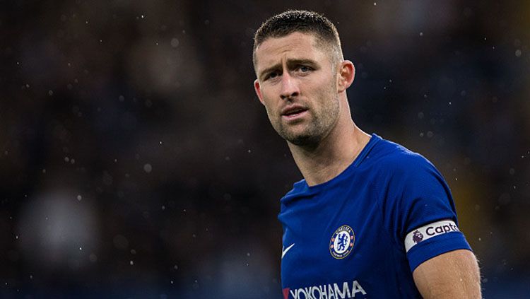 Gary Cahill, bek tengah dan kapten Chelsea. Copyright: © INDOSPORT