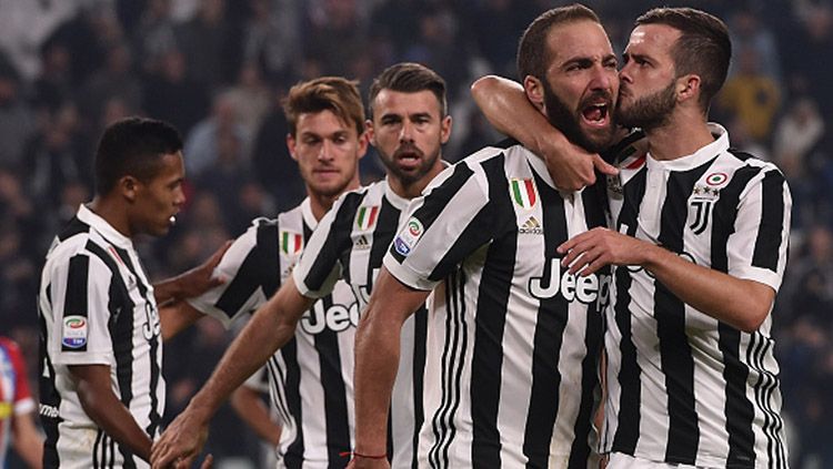Selebrasi para pemain Juventus. Copyright: © INDOSPORT